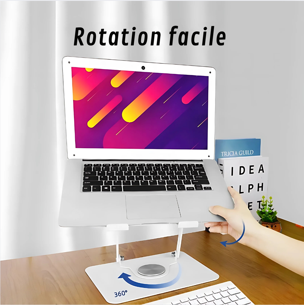 Support Ordinateur rotation 360, anti-surchauffe