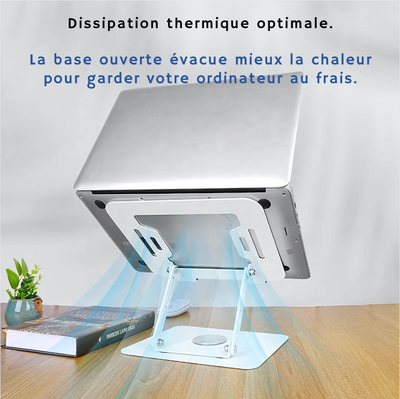 Support Ordinateur rotation 360, anti-surchauffe
