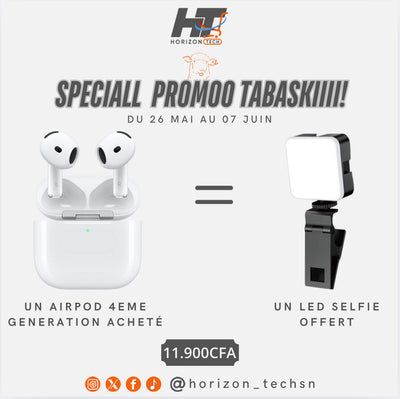Pack Airpods 4 + Led selfie