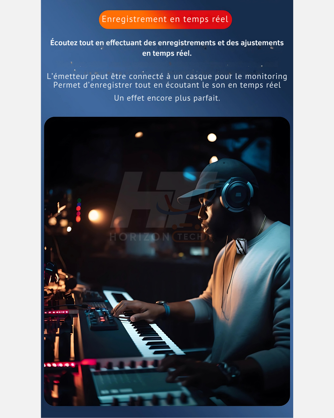 SX12 Micro Lavalier Sans Fil 3-en-1 – Microphone Antibruit pour Enregistrement Vidéo, Podcast & Live